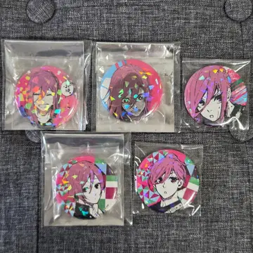 [ 익명 배송 ] 블루 록 홀로그램 캔뱃지 치기리 5종 세트