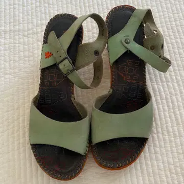 아트 그린 오픈토 샌들 35