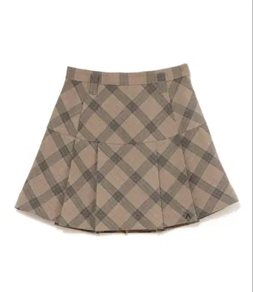당일 발송 S Coco check mini pleats skirt 베이지