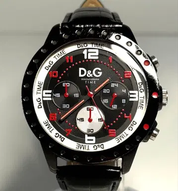 [ 새상품/하자품 ] D&G 돌체앤가바나 크로노그래프 남성용 손목시계