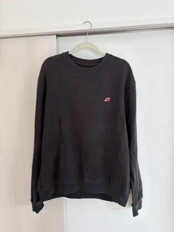 New Balance XL 다크 그레이 맨투맨 made in USA