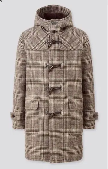 JW ANDERSON x UNIQLO 체크 무늬 더플 코트