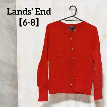 새상품급 Lands' End 레드 가디건 S/P 6-8 가디건