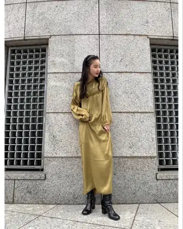 카스타네 kastane 새틴 원피스