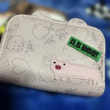 U.S. BOOT 돼지 자수 카드 케이스