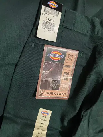 데드스탁 디키즈 멕시코제 골든 사이즈 W34 L30 새상품