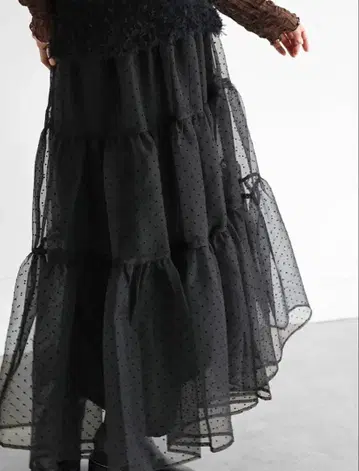 Vin 반 플로키 도트 캉캉 스커트 캉캉 스커트 야마다야