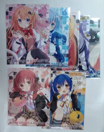주문은 토끼입니까 클리어 파일 7장 세트 아틀레 마루이 도쿄 애니메이션