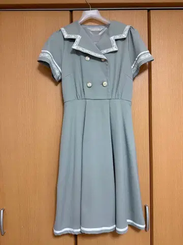 민트 그린 세일러 원피스 axes femme