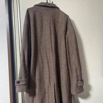 HARE 울 체크 스텐카라 코트