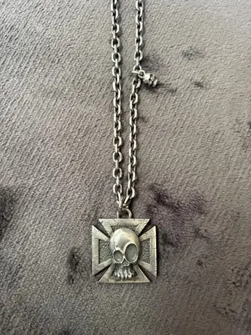 The Mastermind 스컬 십자가 목걸이
