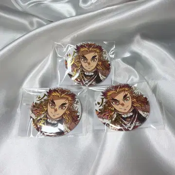 귀멸의 칼날 막간화집 표지 렌고쿠 쿄쥬로 캔뱃지 금박