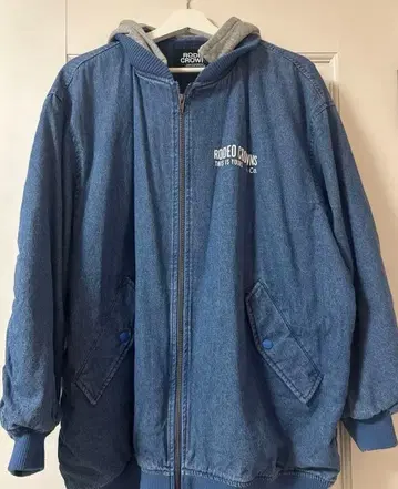 RODEO CROWNS 후드 부착 데님 자켓