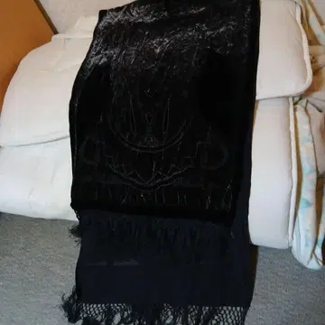 블랙 벨벳 스톨 숄