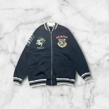 AVIREX LTD U.S. Air Force 맨투맨 바시티 자켓 3L