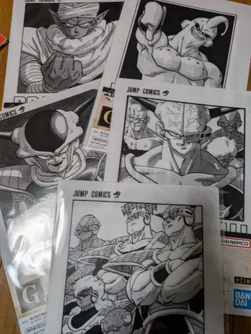 드래곤볼 제일복권 코믹스 클리어 파일 5장 세트