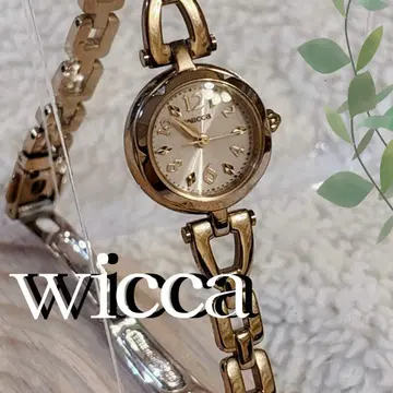 시티즌 wicca 여성용 손목시계 솔라 핑크 골드