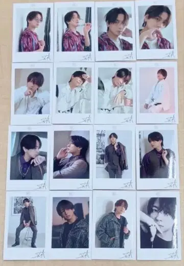 시마 폴라로이드 미니 포토 카드 16장 컴플리트 세트