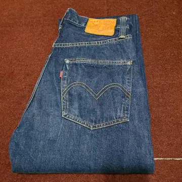 웨어하우스 1001XX 소 가죽 패치 w28 숨겨진 리벳 체인 스티치