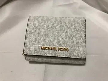 MICHAEL KORS 마이클코어스 3단 폴더형 지갑 여성용 화이트 중고