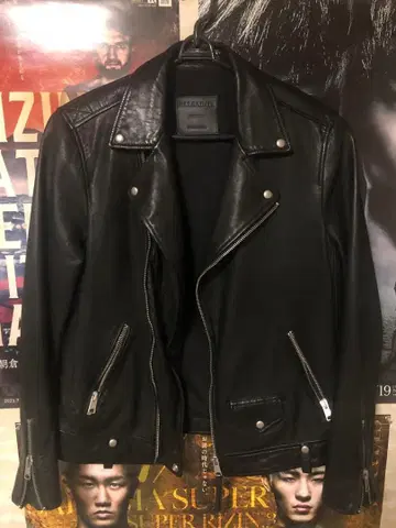ALLSAINTS 더블 라이더 자켓 가죽 양가죽 블랙 아사쿠라 미쿠루