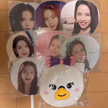MAYA NIZIU 마야 MAYAN 부채 세트 7장 + 부채 케이스