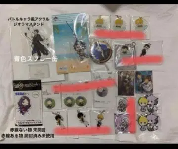 FGO 홈즈 가웨인 오지만디아스 멀린 아크릴 스탠드 캔뱃지 외