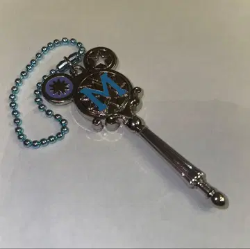 미키 모양 참 포함 키링