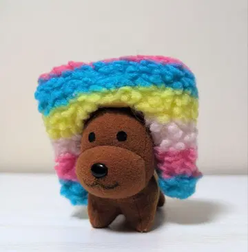 헤이세이 레트로 산엑스 아프로견 봉제 인형 2001년 미니