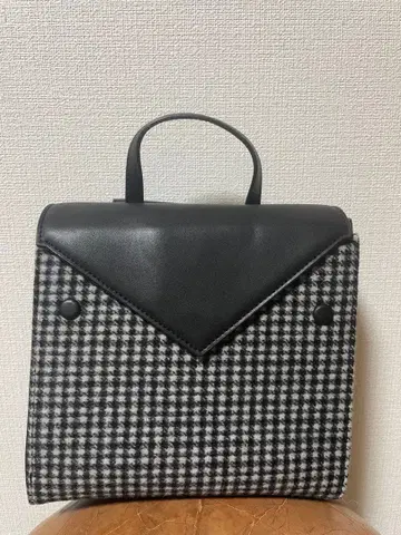 Hashibami 체크 크로스 2way 토트백