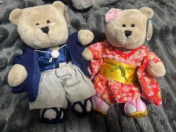 스타벅스 기모노 봉제 인형 페어