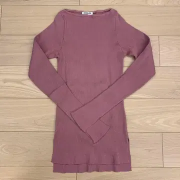 AURALEE x Ron Herman 기가 보트넥 핑크