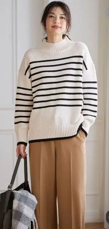 anyfam 보더 니트