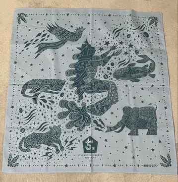 스타벅스 리저브 로스터리 도쿄 5주년 기념 반다나