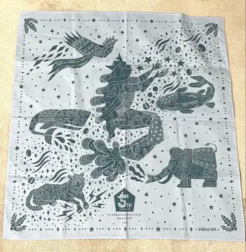 스타벅스 리저브 로스터리 도쿄 5주년 기념 반다나