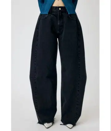 MOUSSY 커브 블랙 데님 팬츠 M 사이즈