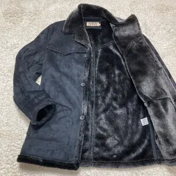 페이크 무스탕 보아 자켓 M 블랙 KANSAI JEANS