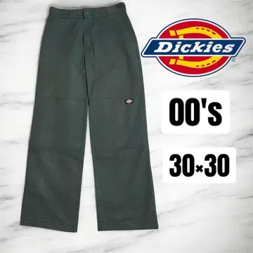 [ 00s ] Dickies 더블니 W L30 선페이드 헌터 그린