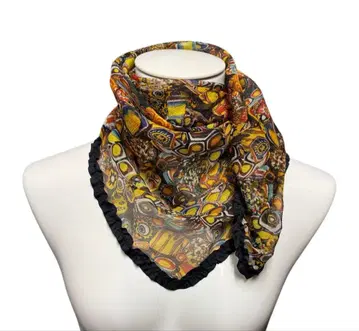 장 폴 고티에 프릴 쉬폰 스카프