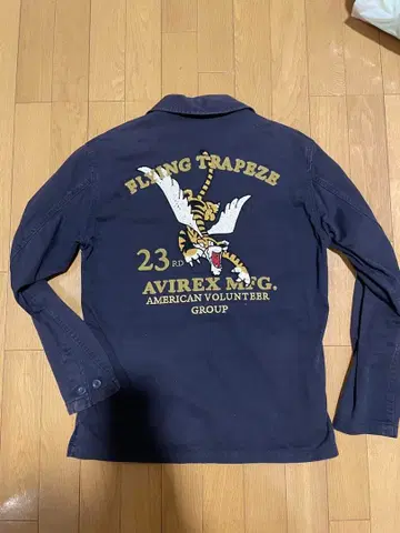 AVIREX 밀리터리 자켓 네이비