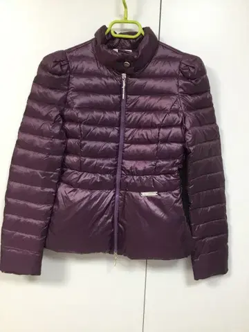 LIUJO 퍼플 퀼팅 다운 자켓