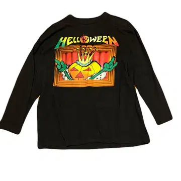 90s 유로 HELLWEEN 투어 롱T L