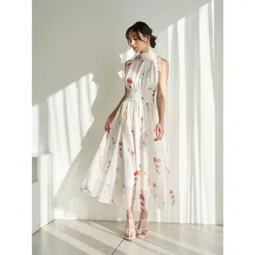 SNIDEL 백리본 쉬폰 원피스