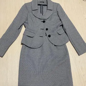 그레이 슬림핏 수트 M 졸업 입학용 스커트 2세트