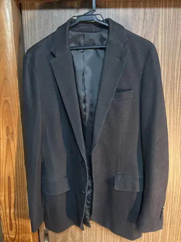 다크 브라운 테일러드 자켓 울 혼방