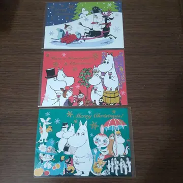 무민 크리스마스 카드 3장 세트