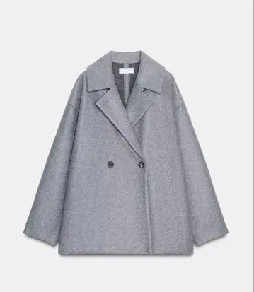 미사용 새상품 ZARA(자라) 라이트 그레이 체스터 코트