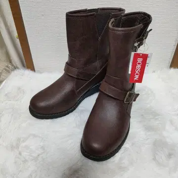 BOBSON 브라운 사이드 고어 부츠 숏부츠 택 포함