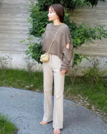 LAULEN HW twill color pants