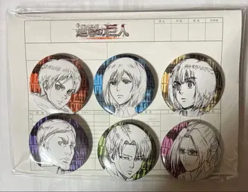 진격의 거인 wit studio 캔뱃지 리바이 엘렌 엘빈 등